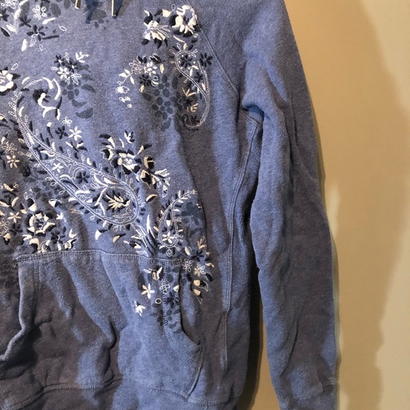 H&M patterned blue hoodie - Picture 10 of 13